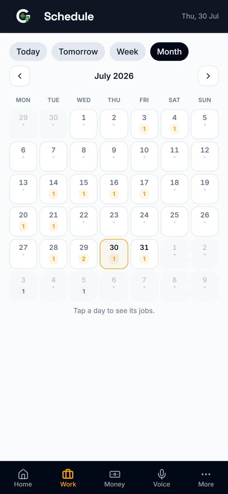 A busy month of jobs on Grafta's calendar